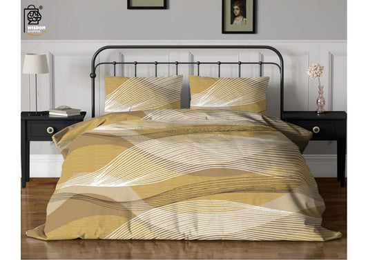 W-SOKO Cotton 400TC Bedsheet King Size 100% Pure Cotton Bed Sheet with 2 Pillow Covers, Super Soft Cozy Bedsheets Set,108x108