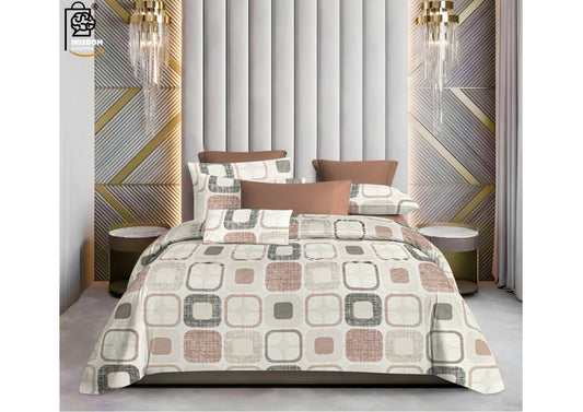 W-SOKO Cotton 400TC Bedsheet King Size 100% Pure Cotton Bed Sheet with 2 Pillow Covers, Super Soft Cozy Bedsheets Set,108x108