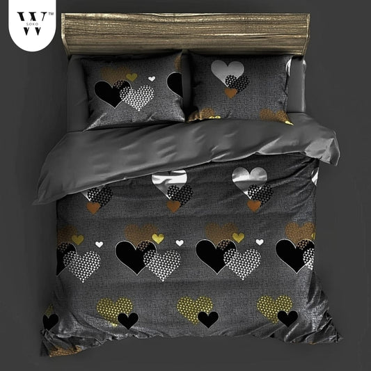 W-SOKO Floral Print 240 TC Microfiber Single Bed Bedsheet with 1 Pillow Covers (Size- 60 x 90 Inch)